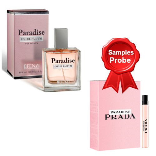JFenzi Paradise, Perfume Sample Prada Paradox