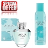 La Rive Aqua Woman - Promotional Set, Eau de Parfum, Deodorant