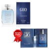 Luxure Geo Water Paradiso 100 ml + Perfume Sample Spray Armani Acqua di Giò Profondo
