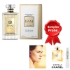 New Brand Dani Women 100 ml + Perfume Sample Chanel Gabrielle