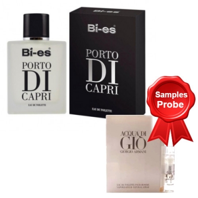 Bi-Es Porto di Capri 100 ml + Perfume Sample Spray Armani Acqua Di Gio