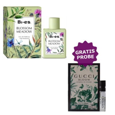 Bi-Es Blossom Meadow 100 ml + Perfume Sample Spray Gucci Bloom Acqua di Fiori