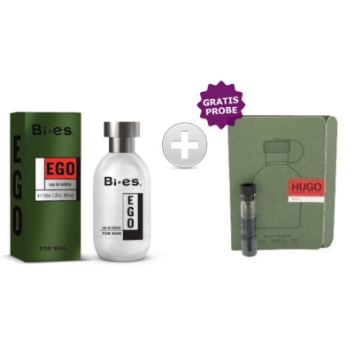Bi-Es Ego Men 100 ml + Perfume Sample Spray Hugo Boss Hugo Men