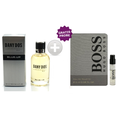 Blue Up Dany Dos Men 100 ml + Perfume Sample Spray Hugo Boss Bottled