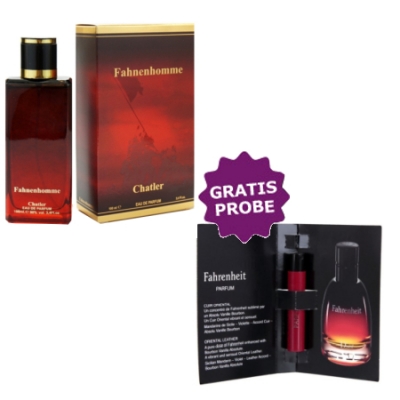 Chatler Fahnenhomme 100 ml + Perfume Sample Spray Christian Dior Fahrenheit