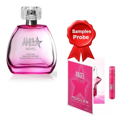Chatler Anela Novel 100 ml + Perfume Sample Thierry Mugler Angel Nova
