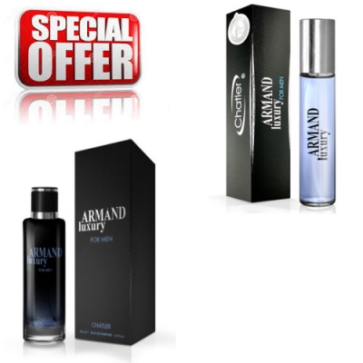 Chatler Armand Luxury Black Men - Promotional Set, Eau de Parfum 100 ml + Eau de Parfum 30 ml