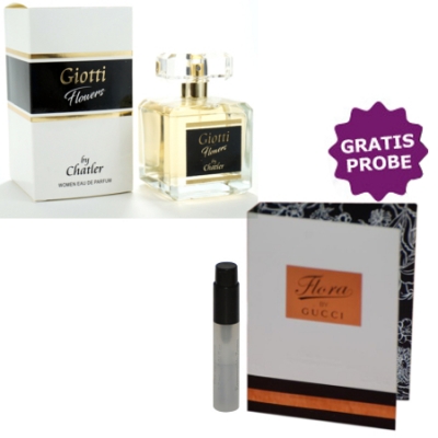 Chatler Giotti Flowers 100 ml + Perfume Sample Spray Gucci Flora by Gucci