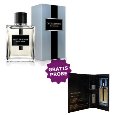 Chatler Homme 100 ml + Perfume Sample Spray Dior Homme