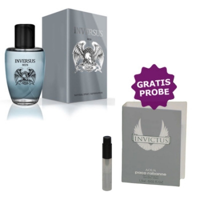 Chatler Inversus Men 100 ml + Perfume Sample Spray Paco Rabanne Invictus