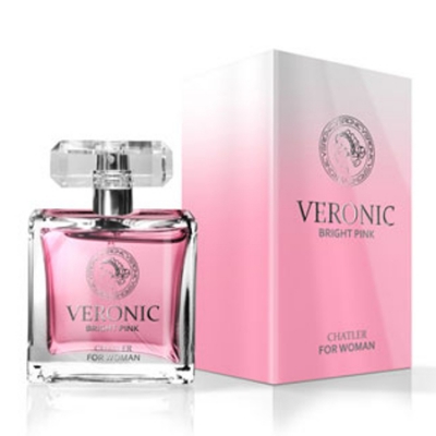 Chatler Veronic Bright Pink 100 ml + Perfume Sample Spray Versace Bright Crystal