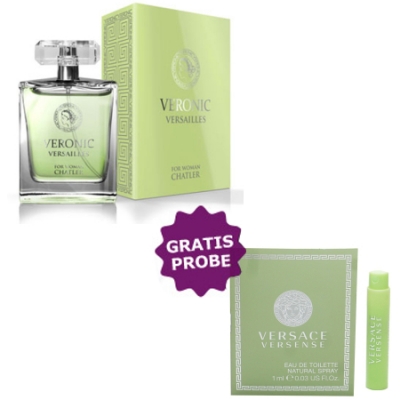 Chatler Veronic Versailles 100 ml + Perfume Sample Spray Versace Versense
