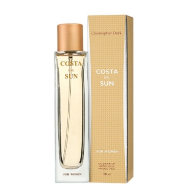 Christopher Dark Costa Del Sun Brown 100 ml + Perfume Sample Lacoste Pour Femme
