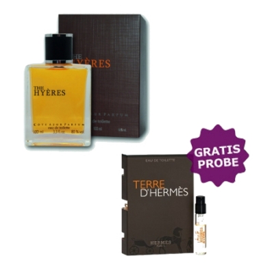 Cote Azur Hyeres 100 ml + Perfume Sample Spray Hermes Terre D'Hermes