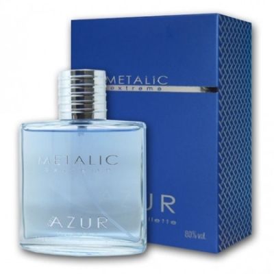 Cote Azur Metalic Extreme 100 ml + Perfume Sample Spray Azzaro Chrome