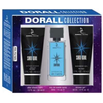 Dorall Saraqael - Set for Men, Eau de Toilette, Shaving Balm, Shower Gel