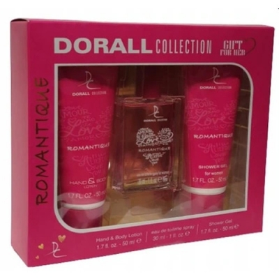 Dorall Romantique - Set for Women, Eau de Toilette, Body Lotion, Shower Gel