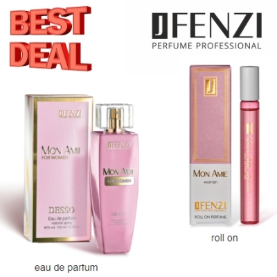 JFenzi Desso Mon Amie, Promotional Set, Eau de Parfum, roll-on