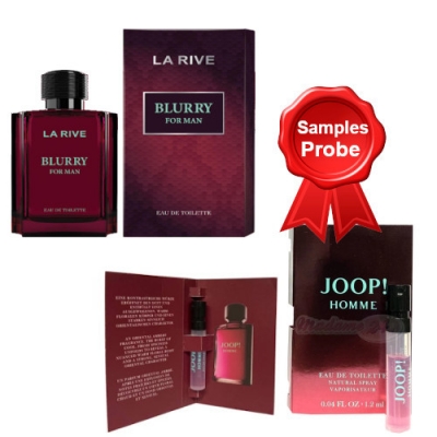 La Rive Blurry Man 100 ml + Perfume Sample Spray Joop! Homme