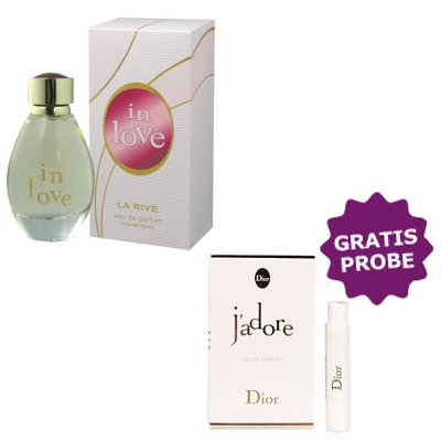 La Rive In Love 90 ml + Perfume Sample Spray Dior Jadore