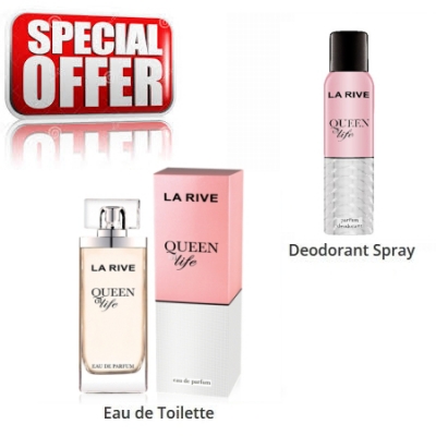 La Rive Queen of Life - Promotional Set, Eau de Parfum, Deodorant