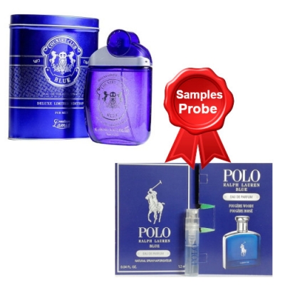 Lamis Country Club Blue de Luxe 100 ml + Perfume Sample Ralph Lauren Polo Blue
