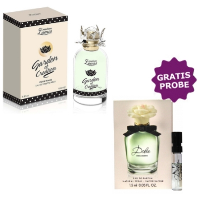 Lamis Garden Of Creation 95 ml + Perfume Sample Spray Dolce Gabbana Dolce