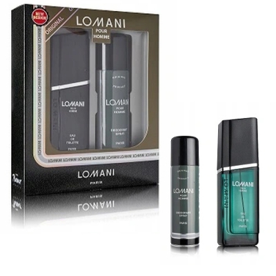 Lomani Pour Homme - Set for Men, Eau de Toilette, deodorant