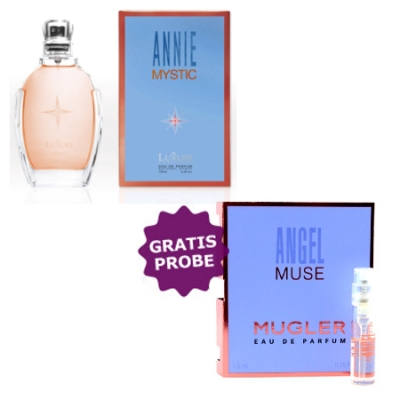 Luxure Annie Mystic 100 ml + Perfume Sample Spray Thierry Mugler Angel Muse