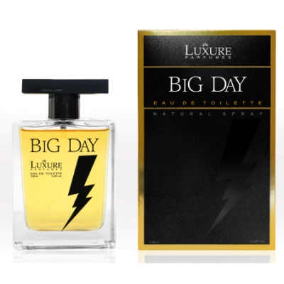 Luxure Big Day 100 ml + Perfume Sample Spray Carolina Herrera Bad Boy