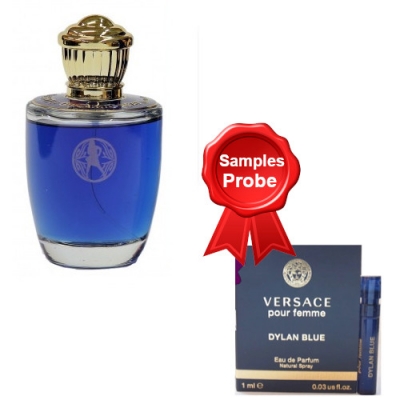 Luxure Vestito Dynamic Beat 100 ml + Perfume Sample Spray Versace Dylan Blue Femme