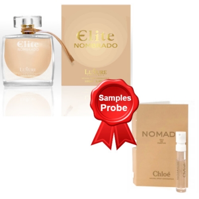 Luxure Elite Nombrado 100 ml + Perfume Sample Spray Chloe Nomade