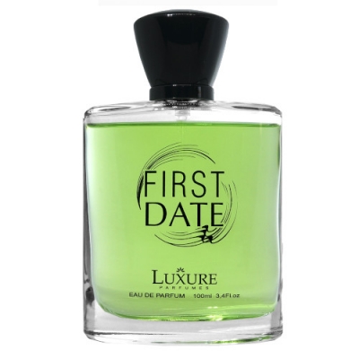 Luxure First Date 100 ml + Perfume Sample Yves Saint Laurent Black Opium Illicit Green