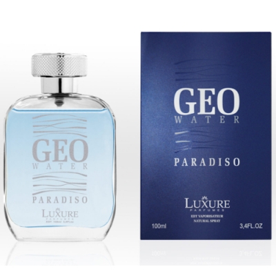Luxure Geo Water Paradiso 100 ml + Perfume Sample Spray Armani Acqua di Giò Profondo