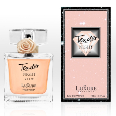 Luxure Tender Night View 100 ml + Perfume Sample Spray Lancome Tresor La Nuit Nude