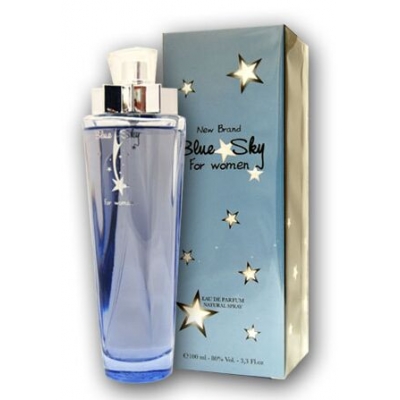 New Brand Blue Sky 100 ml + Perfume Sample Spray Thierry Mugler Angel