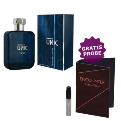 New Brand Unic 100 ml + Perfume Sample Spray Calvin Klein Encounter