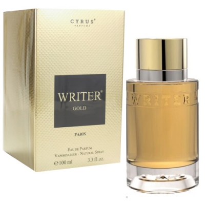 Paris Bleu Cyrus Writer Gold 100 ml + Perfume Sample Spray Azzaro Wanted