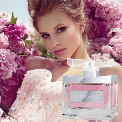 Paris Bleu Mondaine Blooming Rose 95 ml + Perfume Sample Spray Lancome La Vie Est Belle en Rose