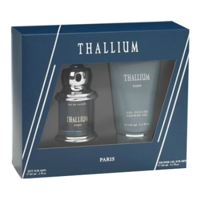 Paris Bleu Thallium - Set for Men, Eau de Toilette, Showergel