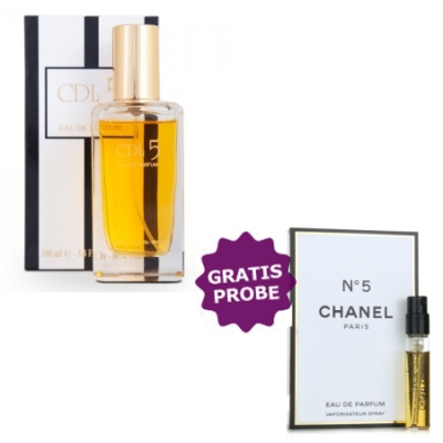Tiverton Paris Line CDL 5 EDP 100 ml + Perfume Sample Spray Chanel No. 5