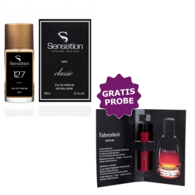 Sensation No.127, 36 ml + Perfume Sample Spray Christian Dior Fahrenheit