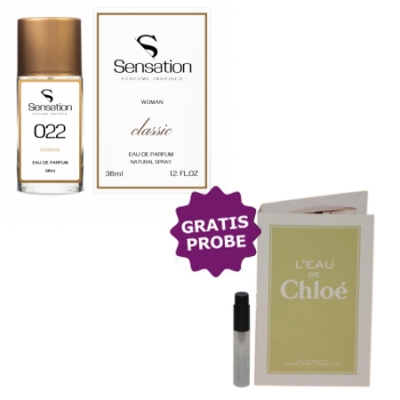 Sensation No. 022, 36 ml + Perfume Sample Spray Chloe L'Eau de Chloe