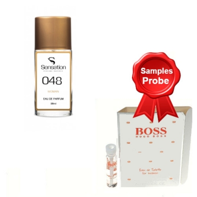 Sensation No.048, 36 ml + Perfume Sample Spray Hugo Boss Orange Women