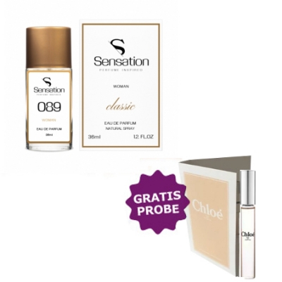 Sensation No.089, 36 ml + Perfume Sample Spray Chloe Eau de Toilette