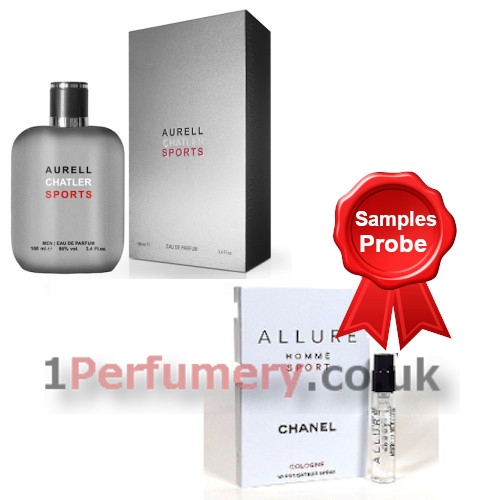 Chatler Aurell Sports 100 ml + Perfume Sample Chanel Allure Homme Sport