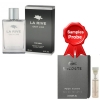 La Rive Grey Line 90 ml + Perfume Sample Lacoste Pour Homme
