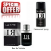 La Rive LR Password - Promotional Set, Eau de Toilette, Deodorant