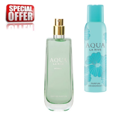 La Rive Aqua Woman - Promotional Set, Eau de Parfum-Tester, Deodorant