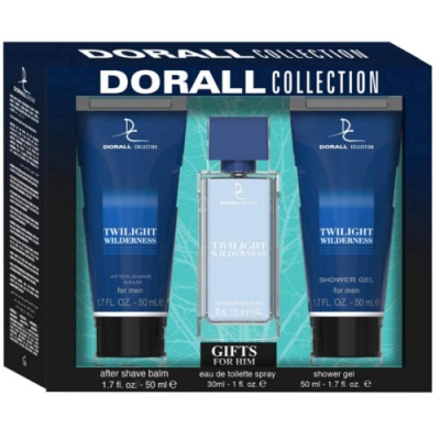 Dorall Twilight Wilderness - Set for Men, Eau de Toilette, Shaving Balm, Shower Gel